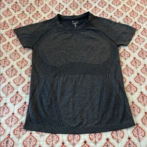 Athleta Women's Short Sleeve Active Tee - Charcoal Gray